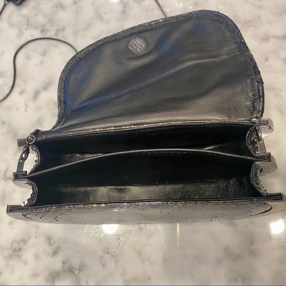 Maison Du Posh Studded Python Clutch - Picture 9 of 16